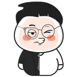 흑백리뷰 전신 캐릭터 로고